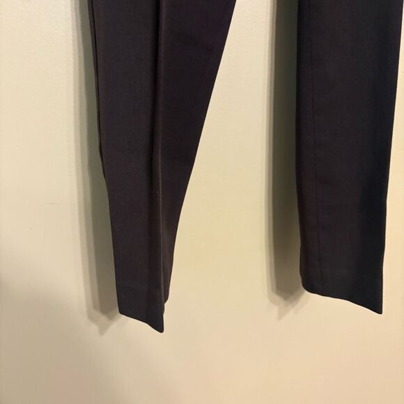 Talbots Womens Dark Brown Pleated Side Zip Dress Pants Trousers Petite 6 - Picture 4 of 8